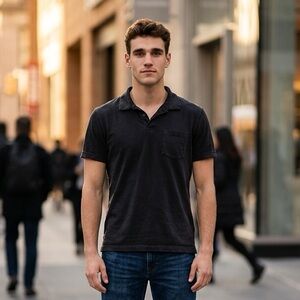 Calvin Klein Jeans Black Polo Shirt